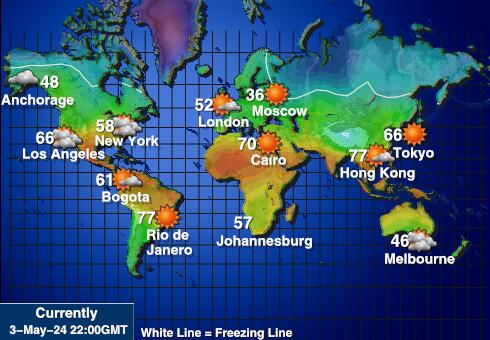 Уолис и Футуна Температурна карта за времето 