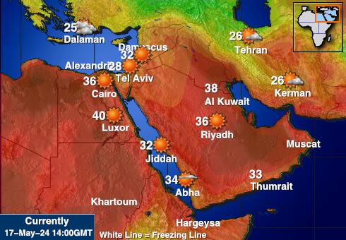 也门 天气温度图 